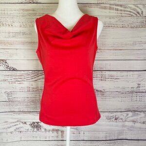 Ann Taylor sleeveless blouse red Women's size XS business evening party